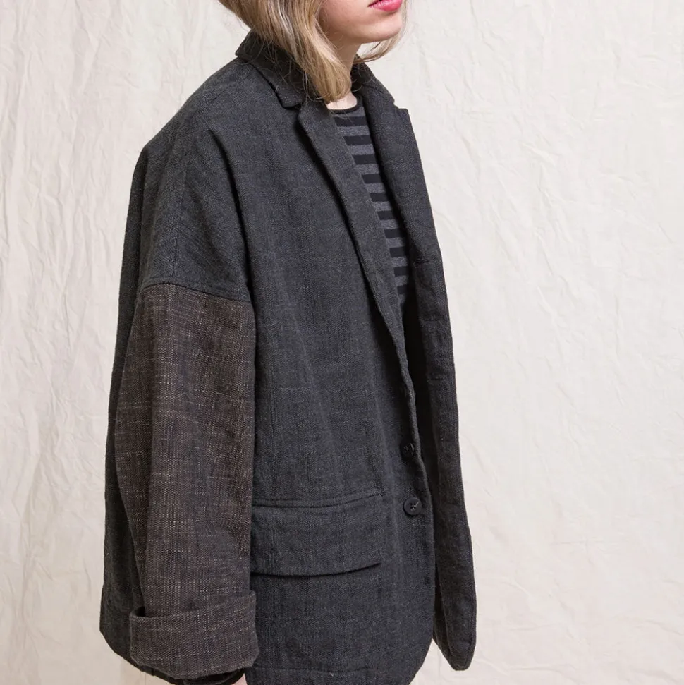 Femme ALBUM DI FAMILIA Vestes-Album Di Famiglia - Blazer Patch - Noir