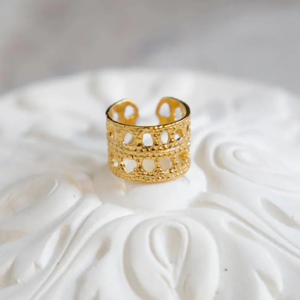 Femme ALIX D REYNIS Bagues-Alix D. Reynis - Bague Dentelle - Doré