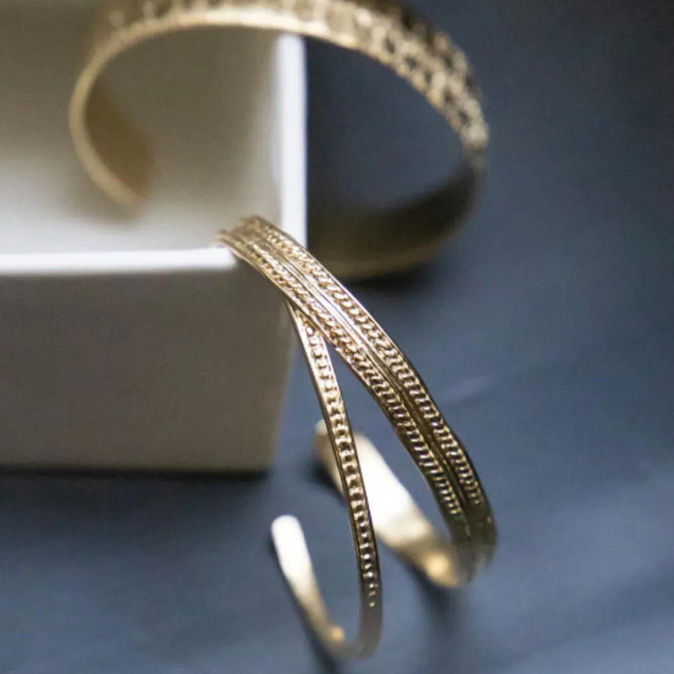 Femme ALIX D REYNIS Bracelets-Alix D. Reynis - Jonc Louise - Doré
