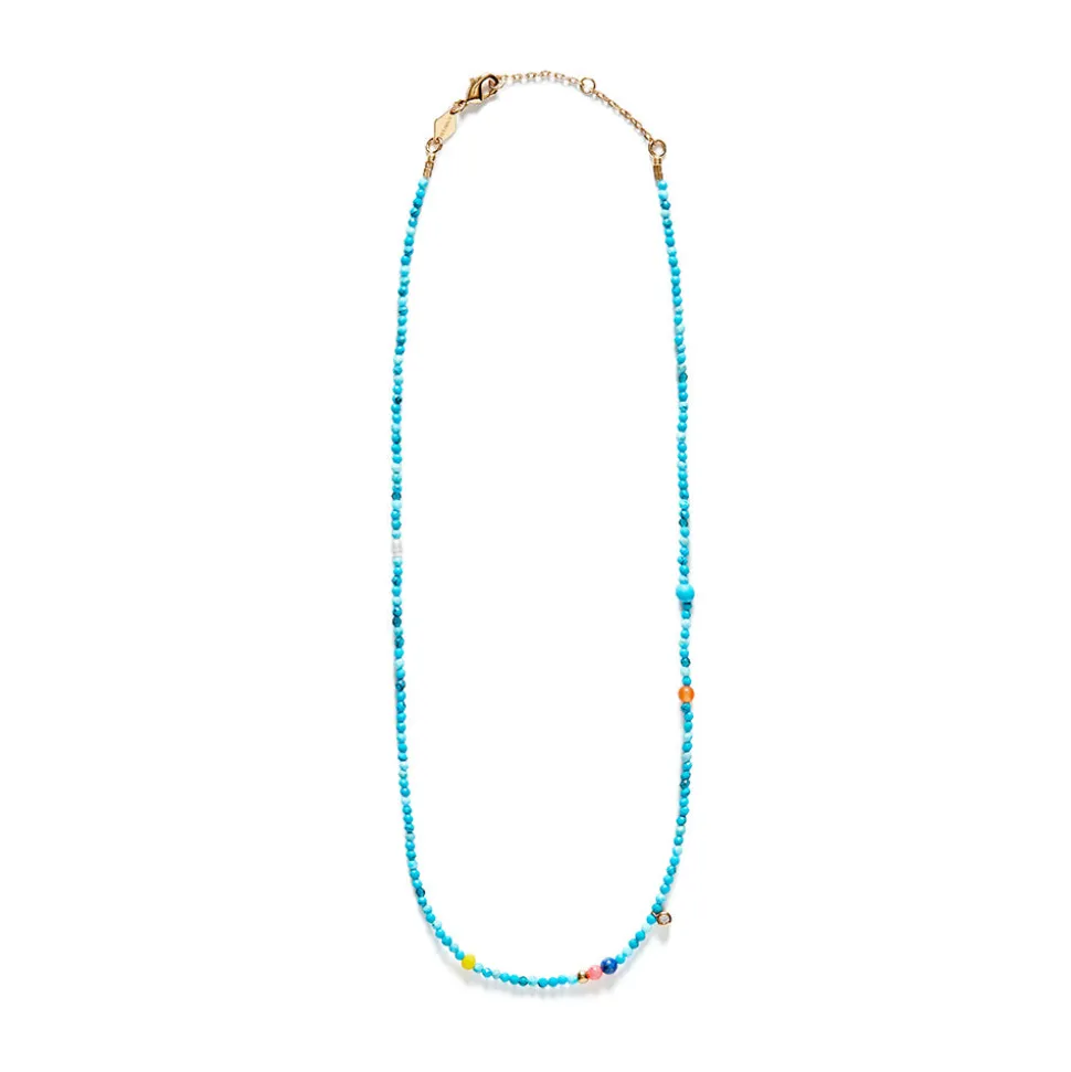 Femme Anni Lu Colliers-- Collier Dotty - Turquoise