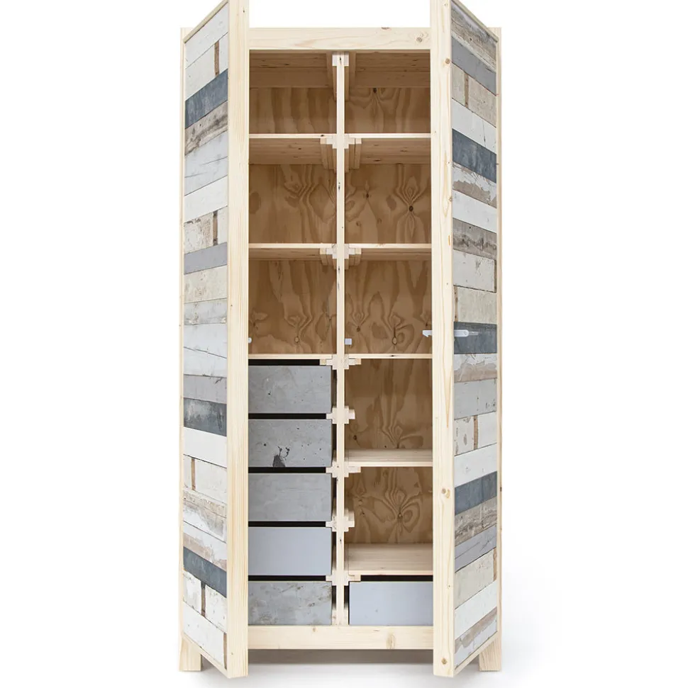 522 PIET HEIN EEK Armoires-Armoire en bois de rebut - Piet Hein Eek