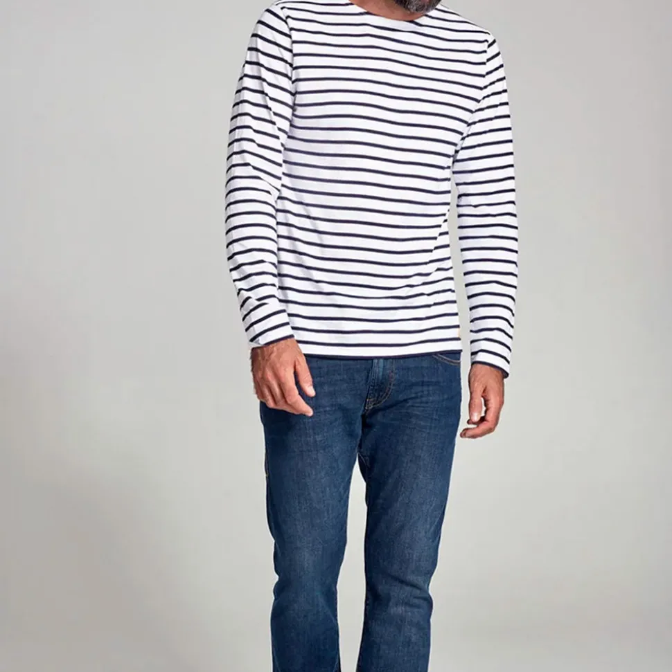 Homme ARMORLUX Mailles-- Marinère Plozévet Héritage - Marine & Blanc