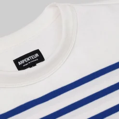 Homme Arpenteur T-shirts-- T-shirt Marine - Blanc/Bleu