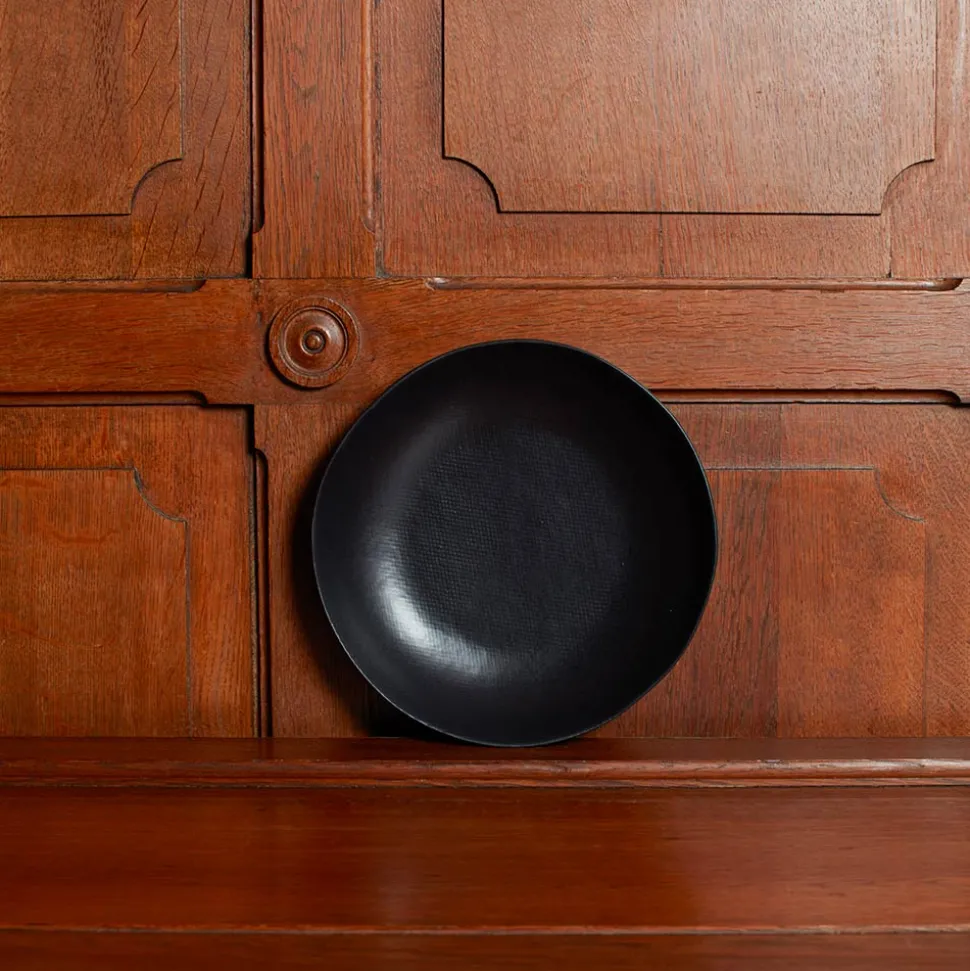 1636 DEARTIS Assiettes Creuses-Assiette creuse en grès - Noir
