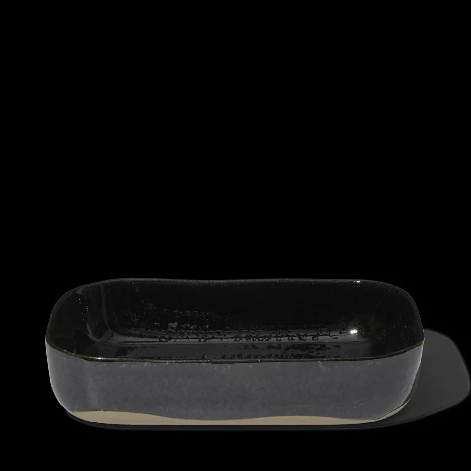 259 SERAX Assiettes|Assiettes Creuses-Assiette creuse en grès n°5 - Noir d'Encre