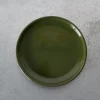 2031 MARUMITSU POTERIE Assiettes Plates-Assiette plate Causette - Vert
