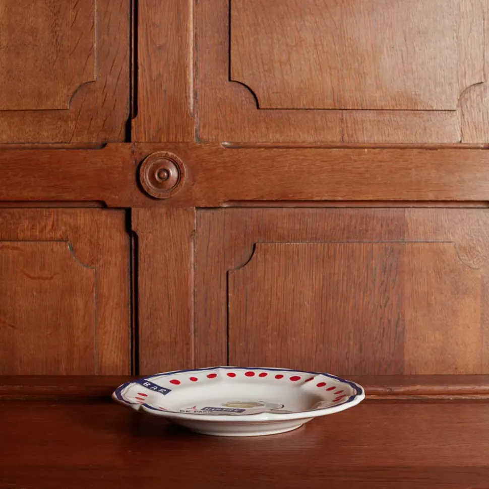 MERCI Assiettes Plates-Assiette plate en faïence Huîtres