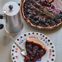 MERCI Assiettes Plates-Assiette plate en faïence