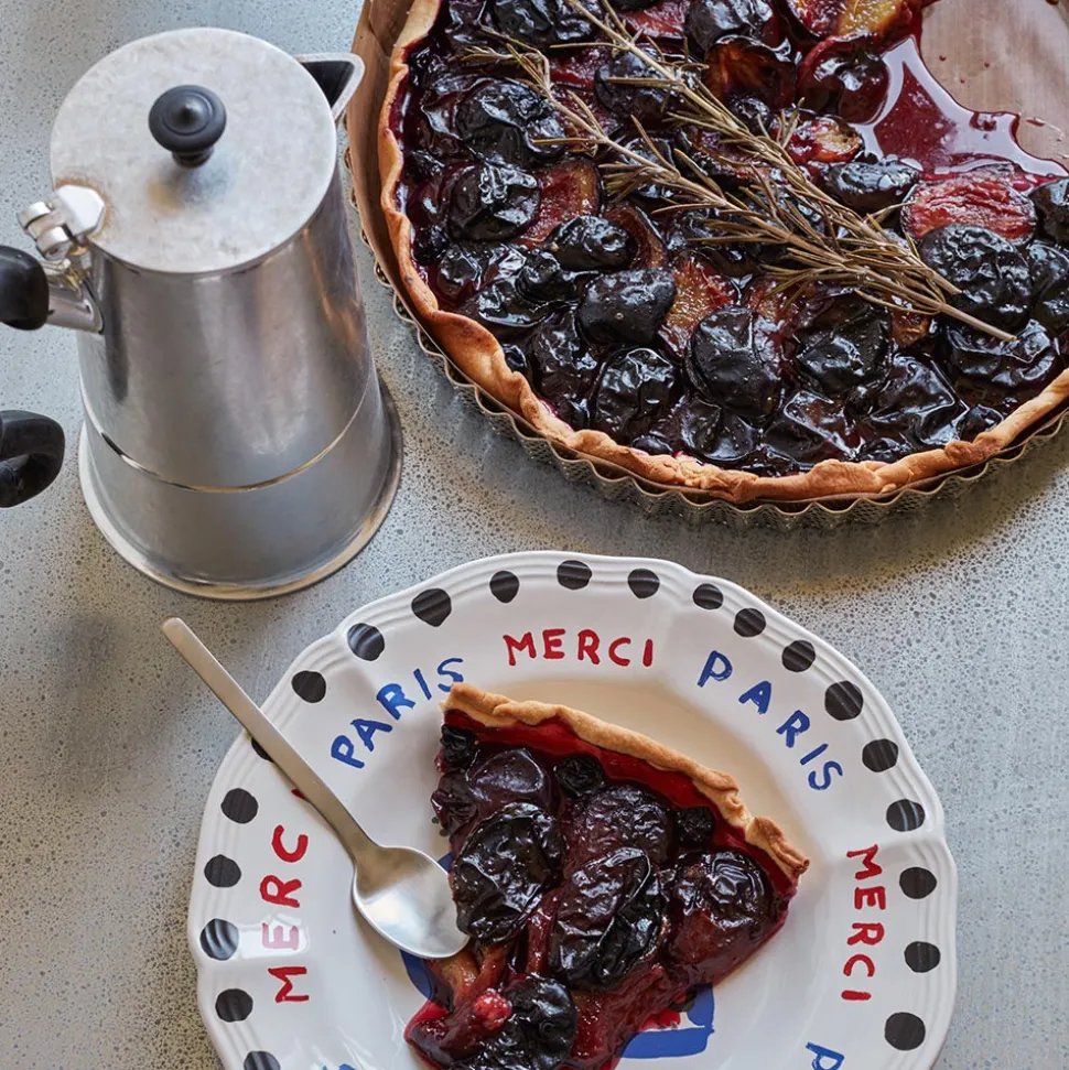 MERCI Assiettes Plates-Assiette plate en faïence