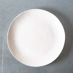 1636 DEARTIS Assiettes Plates-Assiette plate en grès - Crème