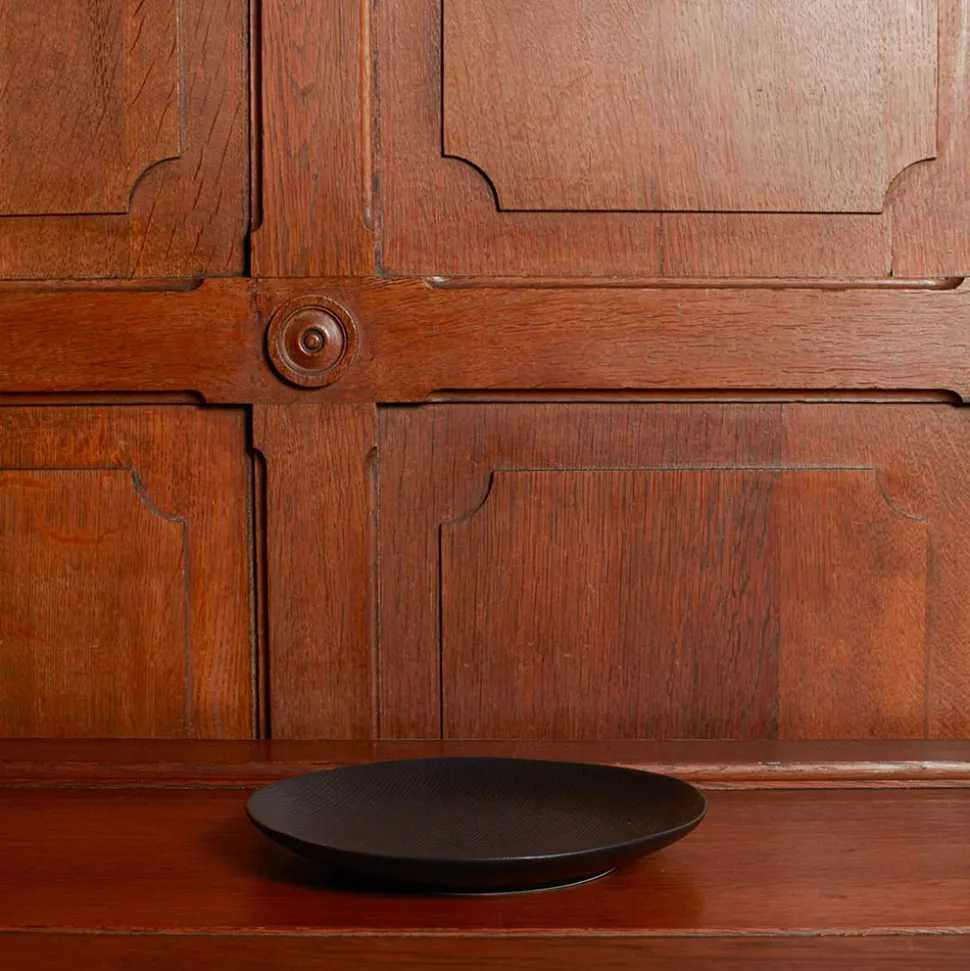 1636 DEARTIS Assiettes Plates-Assiette plate en grès - Noir