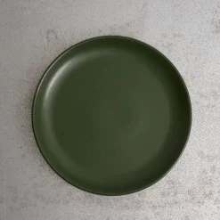 559 STONEWARE Assiettes Plates-Assiette plate en grès fin - Kaki