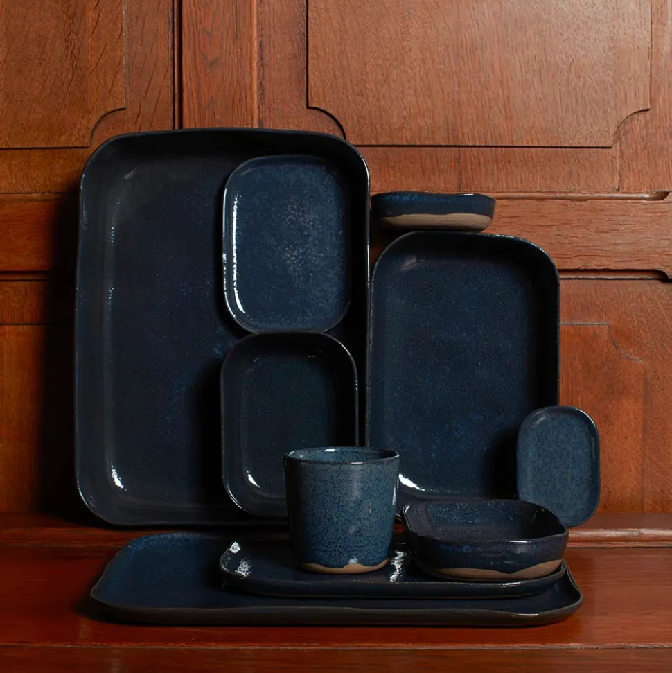 259 SERAX Assiettes|Assiettes Plates-Assiette plate en grès n°4 - Orage
