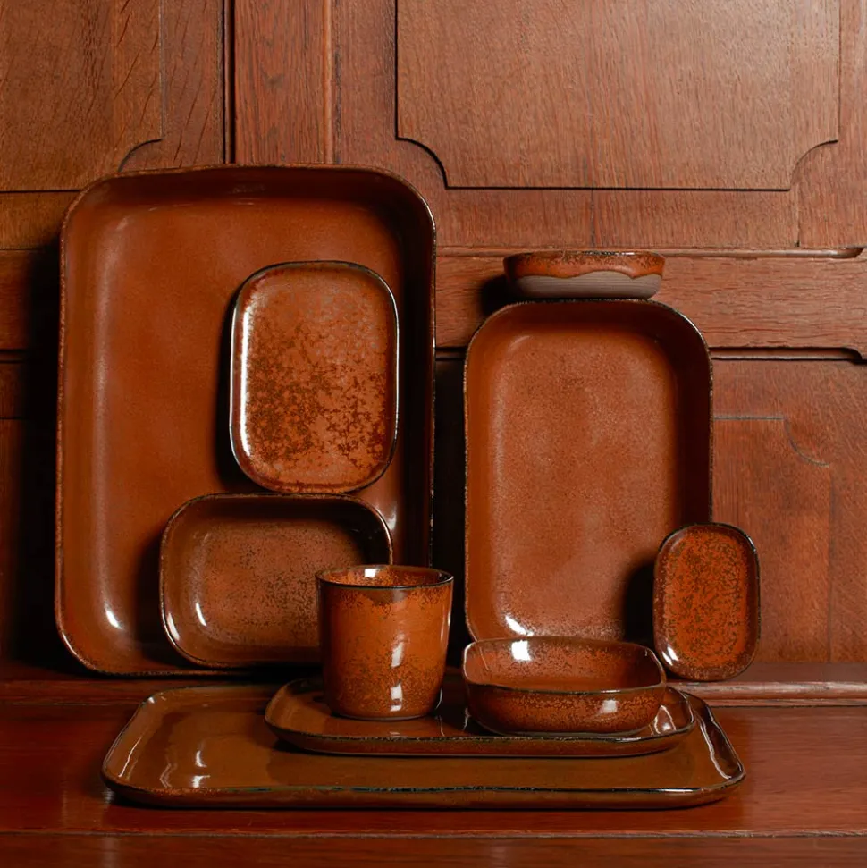 259 SERAX Assiettes|Assiettes Plates-Assiette plate en grès n°2 - Ocre