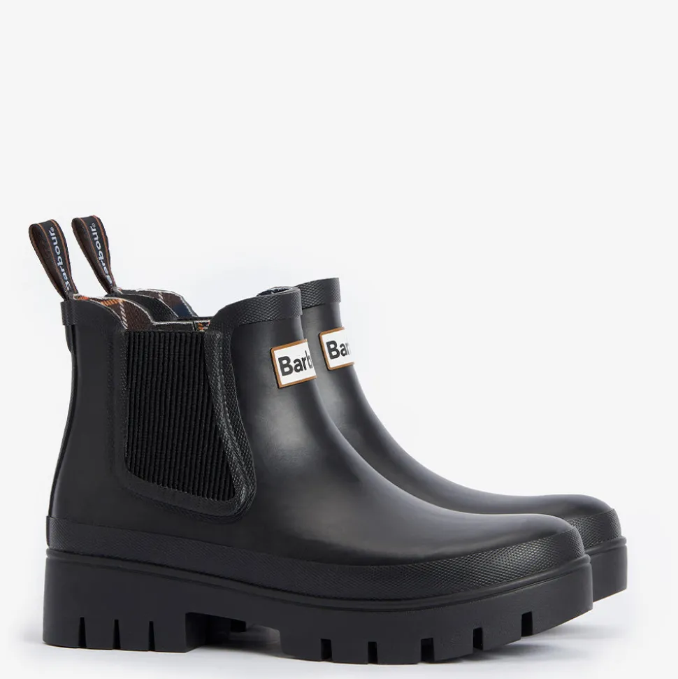 Femme Barbour Bottes-- Bottines Halton - Noir