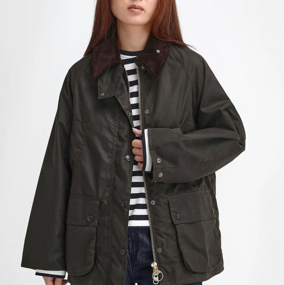 Femme Barbour L'esprit Merci|Vestes-- Veste Bedale Wax - Olive