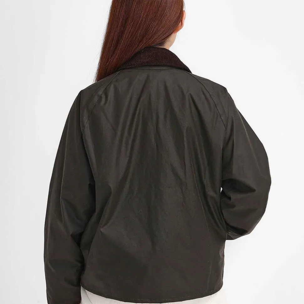 Femme Barbour Vestes-- Veste Transport Wax - Olive