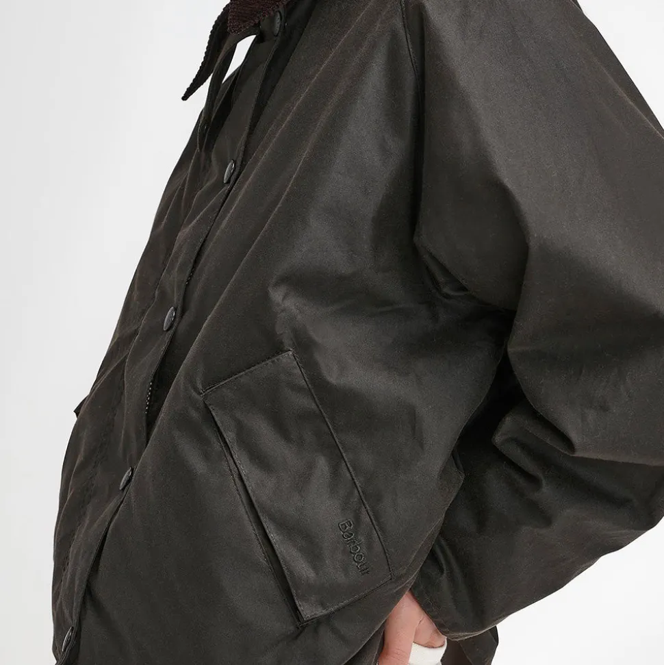 Femme Barbour Vestes-- Veste Transport Wax - Olive