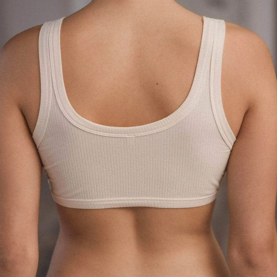 Femme BASERANGE Sous-vêtements-- Bralette Heart - Blanc