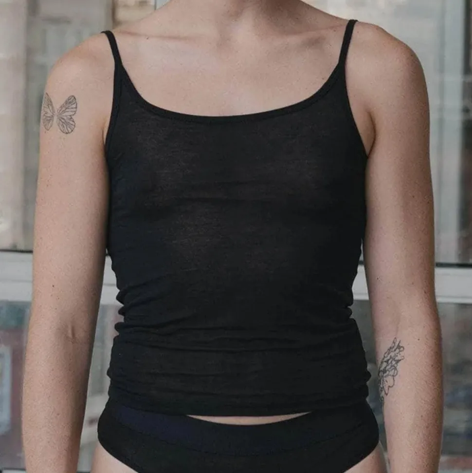Femme BASERANGE T-shirts-- Débardeur - Noir