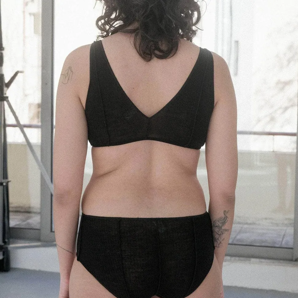 Femme BASERANGE Sous-vêtements-- Soutien-gorge Vein - Noir