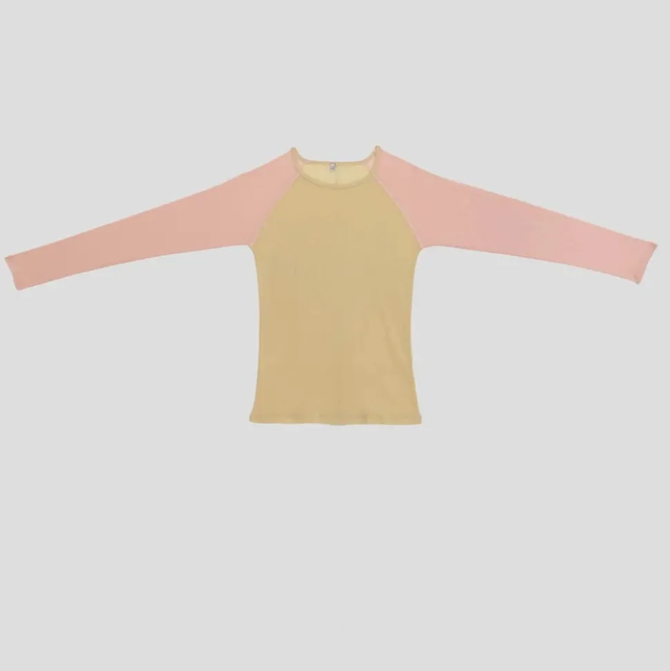 Femme BASERANGE T-shirts-- T-Shirt Gene manches longues - Jaune