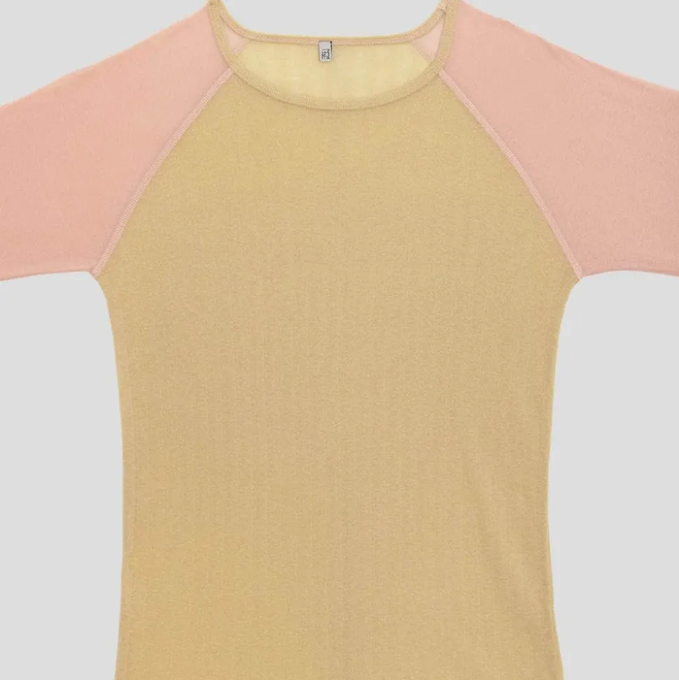 Femme BASERANGE T-shirts-- T-Shirt Gene manches longues - Jaune
