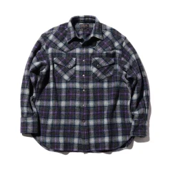 Homme BEAMS L'esprit Merci|Chemises-Plus - Chemise Western - Violet