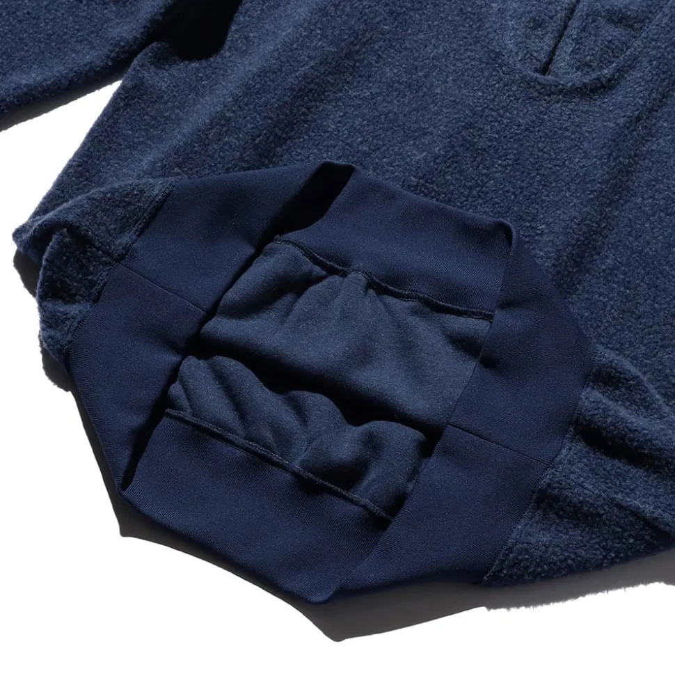 Homme BEAMS Mailles-Plus - Pull Zip - Bleu