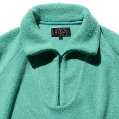 Homme BEAMS Mailles-Plus - Pull Zip - Menthe