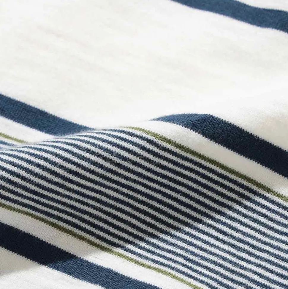 Homme BEAMS T-shirts-Plus - T-shirt Stripe - Blanc