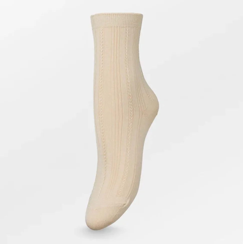 Femme Becksöndergaard Chaussettes|Chaussettes-- Chaussettes Solid Drake - Beige