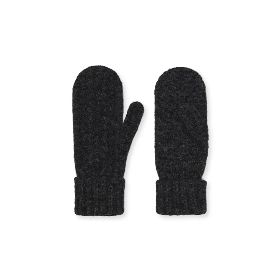 Femme Becksöndergaard Gants & Mitaines-- Moufle Cable - Gris