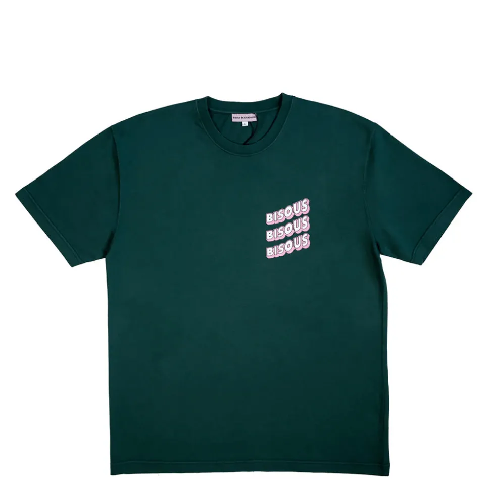 Homme Bisous Skateboard T-shirts-- T-Shirt Sonics - Vert