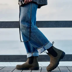 Femme Blundstone Bottes-- Bottines Classic Chelsea - Forêt Nubuck