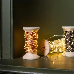 1139 BAZAR DE LUXE Guirlandes & Bobines-Bobine lumineuse - Or