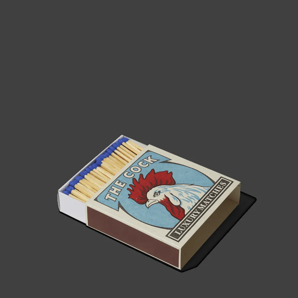 590 FINE MATCH BOX Allumettes & Briquets-Boîte de 150 grandes allumettes - Coq