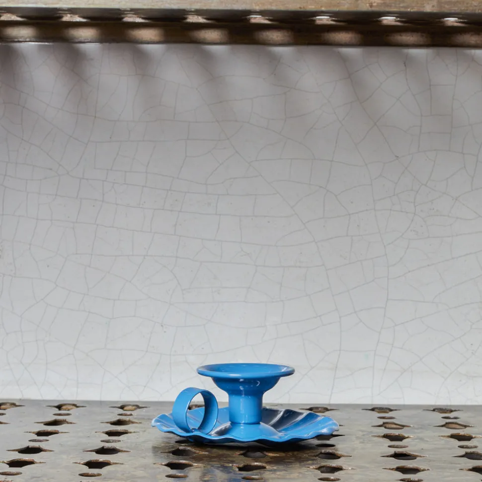 1771 ITALO OTTINETTI Bougeoirs|Maison De Campagne-Bougeoir en aluminium - Bleu