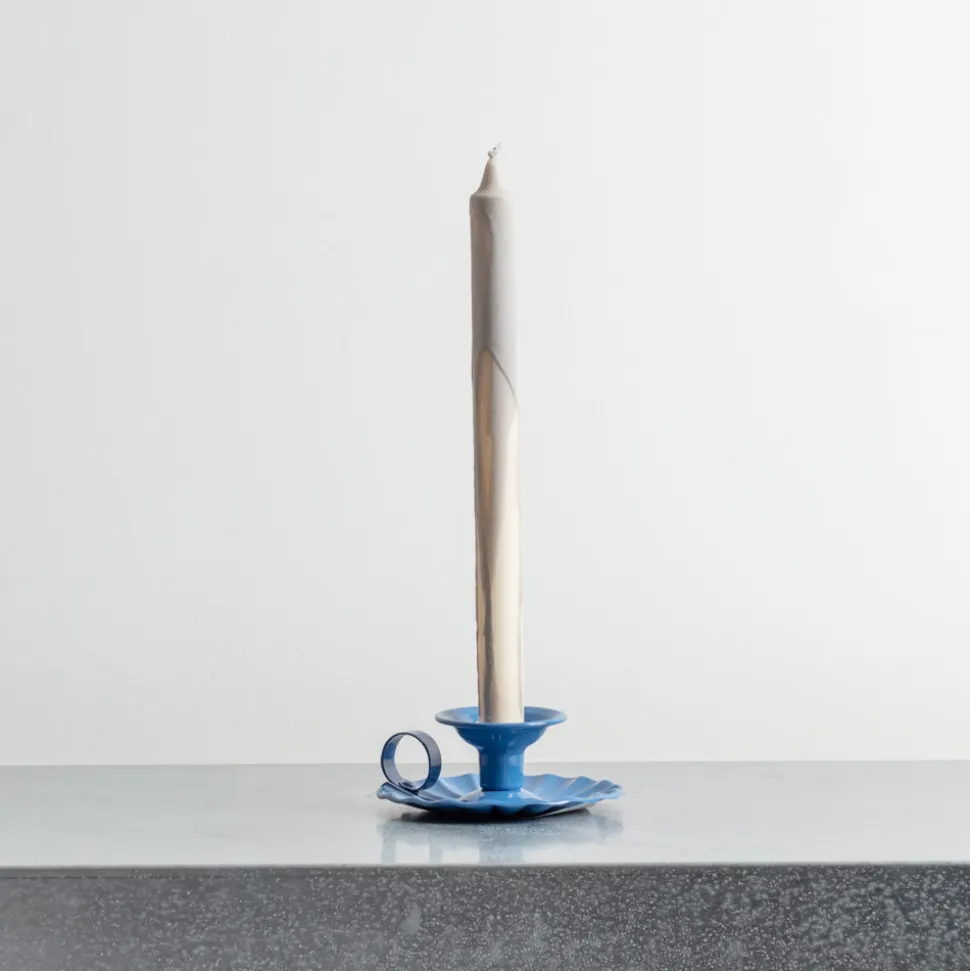 1771 ITALO OTTINETTI Bougeoirs|Maison De Campagne-Bougeoir en aluminium - Bleu