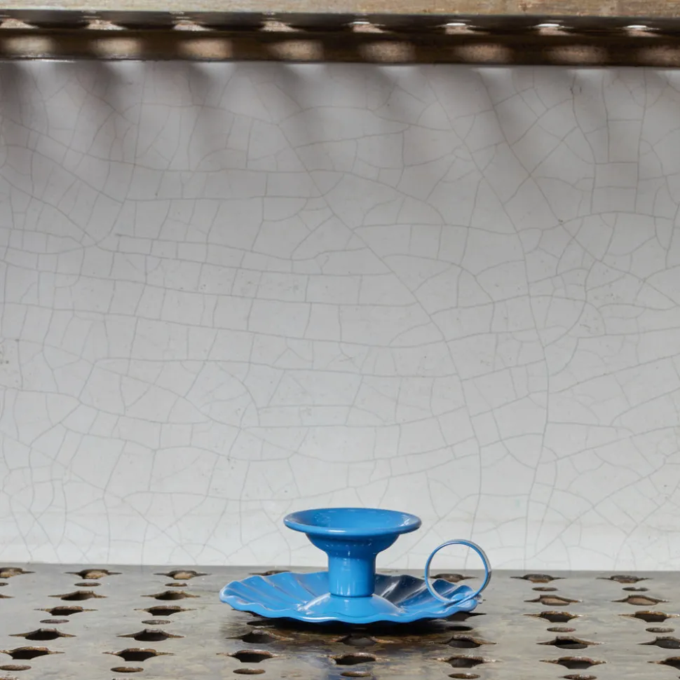 1771 ITALO OTTINETTI Bougeoirs|Maison De Campagne-Bougeoir en aluminium - Bleu