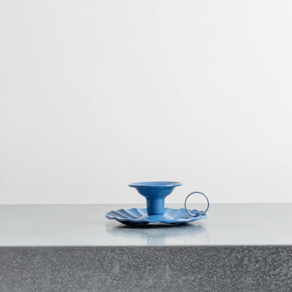 1771 ITALO OTTINETTI Bougeoirs|Maison De Campagne-Bougeoir en aluminium - Bleu