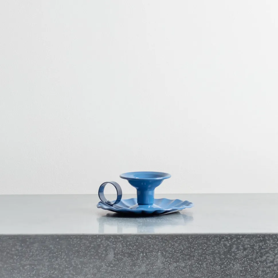 1771 ITALO OTTINETTI Bougeoirs|Maison De Campagne-Bougeoir en aluminium - Bleu