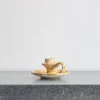 244 FASANO Bougeoirs-Bougeoir en céramique tacheté - Ambre