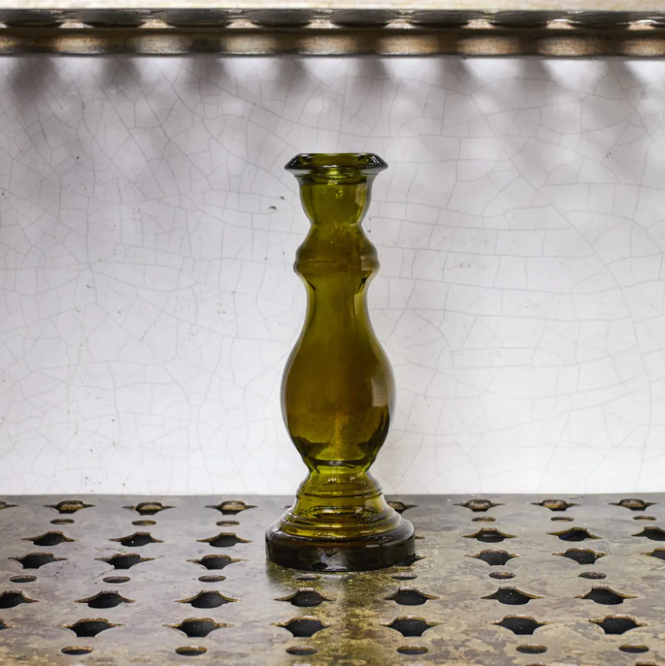 1952 VIDRIOS SAN MIGUEL Bougeoirs-Bougeoir en verre recyclé - Vert - Noviembre