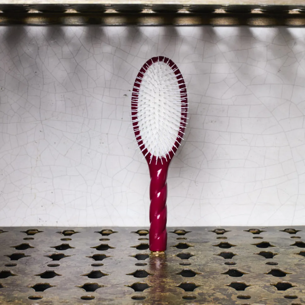 1664 LA BONNE BROSSE L'esprit Merci|Accessoires De Beauté-Brosse à cheveux N.07 L'INTENSE - Démelante & Stimulante - Rouge Cerise