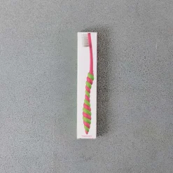 2235 TWIZZLEY Brosse À Dents Et Dentifrice|Accessoires De Salle De Bain-Brosse à dent - Rose & Lime