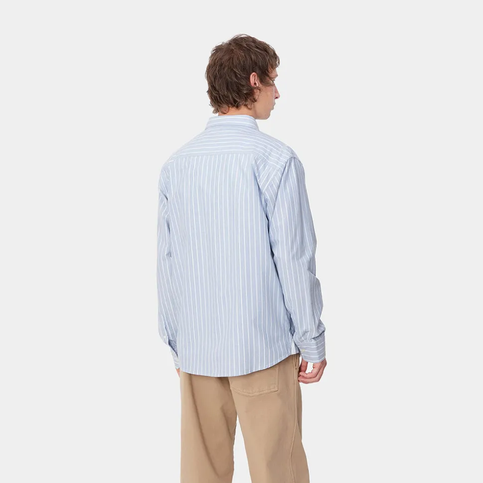 Homme Carhartt WIP Chemises-- Chemise Dowlen - Bleu