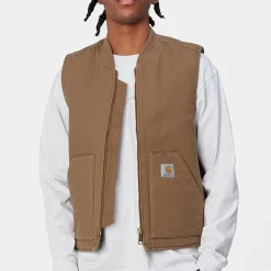 Homme Carhartt Wip Vestes-- Classic Vest - Marron