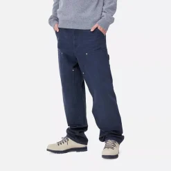 Homme Carhartt WIP L'esprit Merci|Pantalons-- Pantalon Double Knee - Bleu