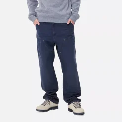 Homme Carhartt WIP L'esprit Merci|Pantalons-- Pantalon Double Knee - Bleu